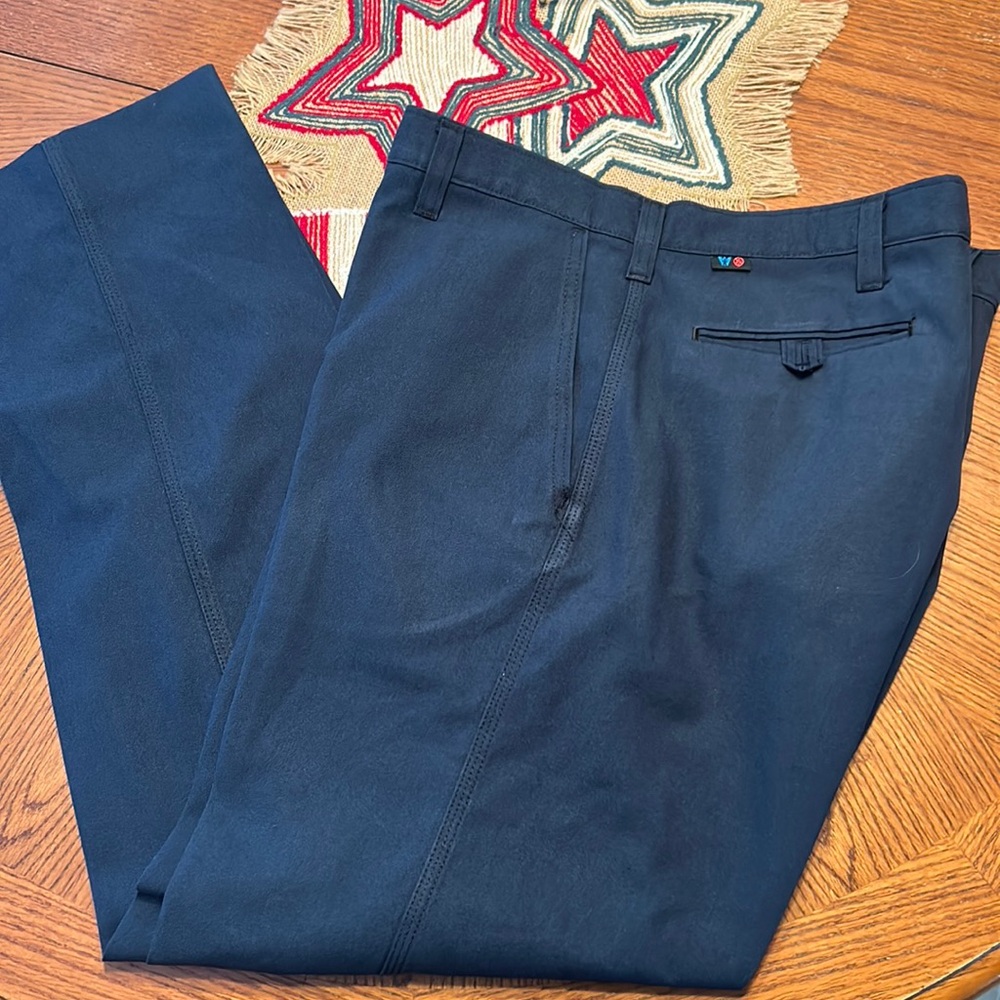 WORKRITE UNIFORM CO. NOMEX FLAME RETARDANT Navy Blue PANTS Size 40 X 34
